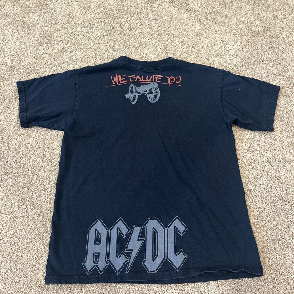 Liquid Blue AC/DC For Those About Rock T-Shirt Men's M Tee Black Vintage - Picture 6 of 6